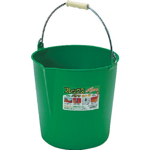 CAINZ-DASH】田中工業 フレックスバケツ 15L グリーン FB-15G【別送