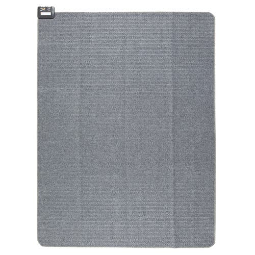 電気毛布 洗える 電気かけしき毛布 シングル Mサイズ ライトグレー