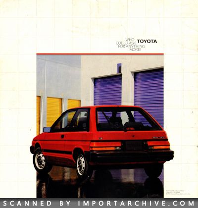 1987 Toyota Tercel Brochure (Early Version) - ImportArchive