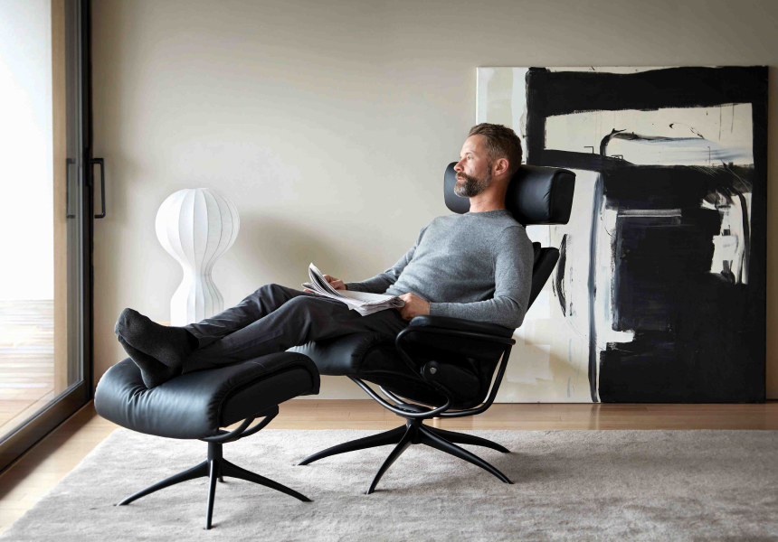 ストレスレス®トーキョーには、柔らかく快適なパッド入りクッションが