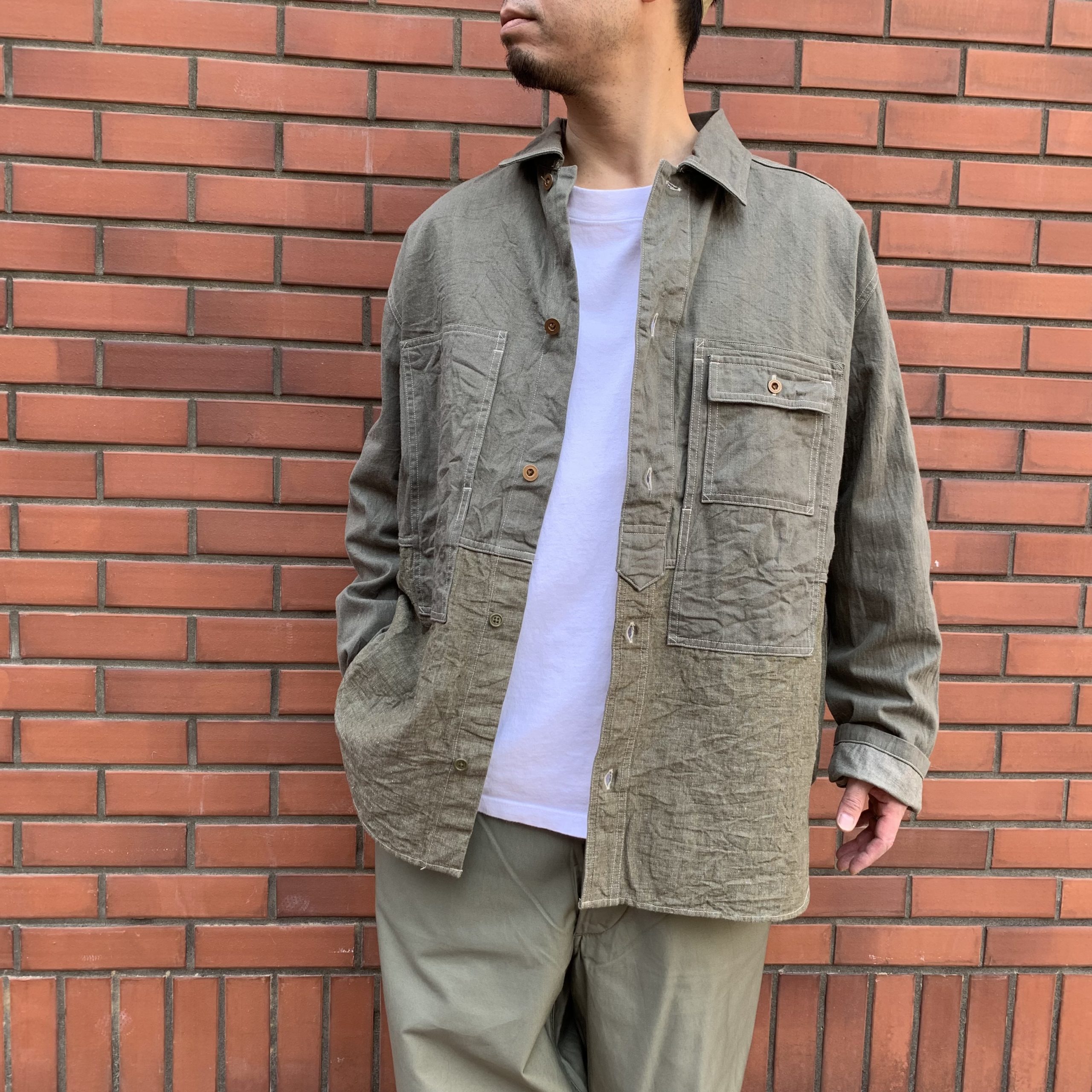 Nigel Cabourn UTILITY SHIRT TYPE2 – 10oz DENIM | INDIGO BLUE