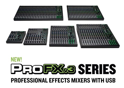 Mackie ProFX v3 シリーズ | エフェクト/USB I/O内蔵