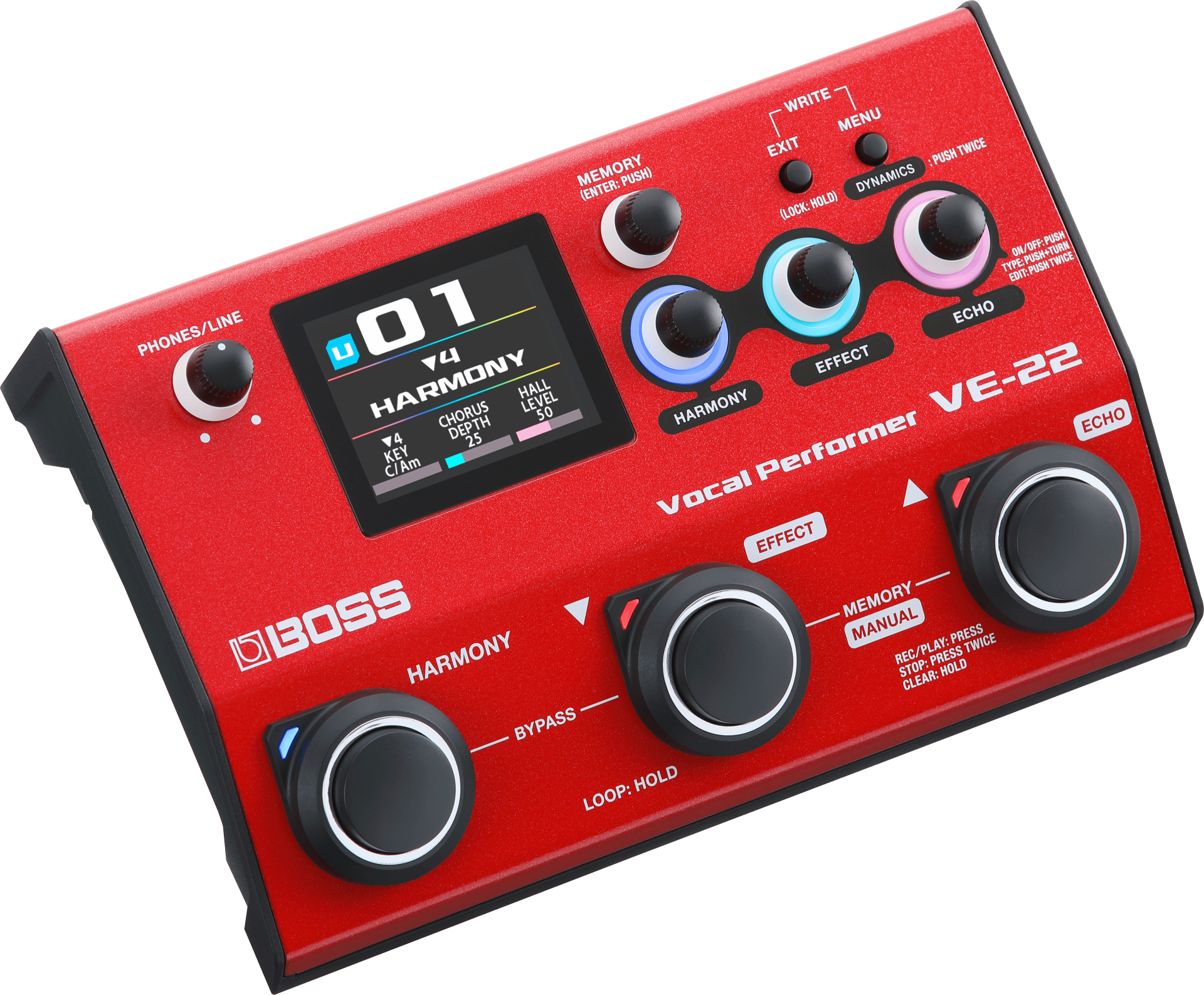 BOSS VE-22 | ライブや配信など活躍する最新のボーカル・エフェクター