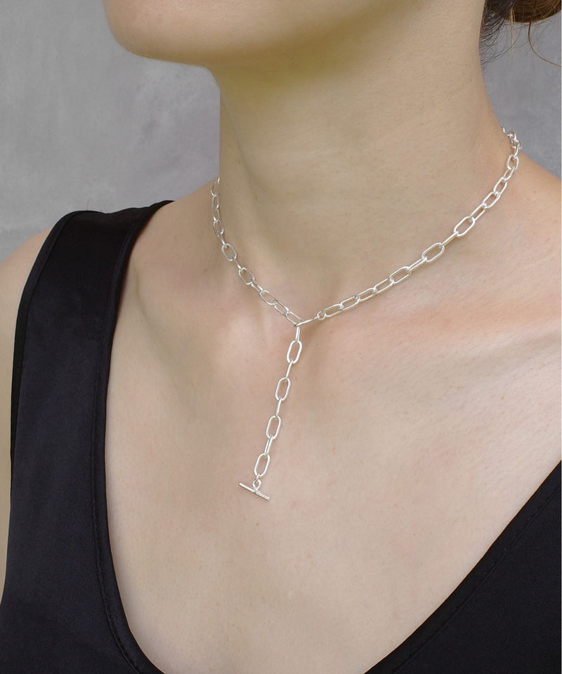 ISOLATION / アイソレーション】SV925 Oval Chain Necklace (40cm,50cm