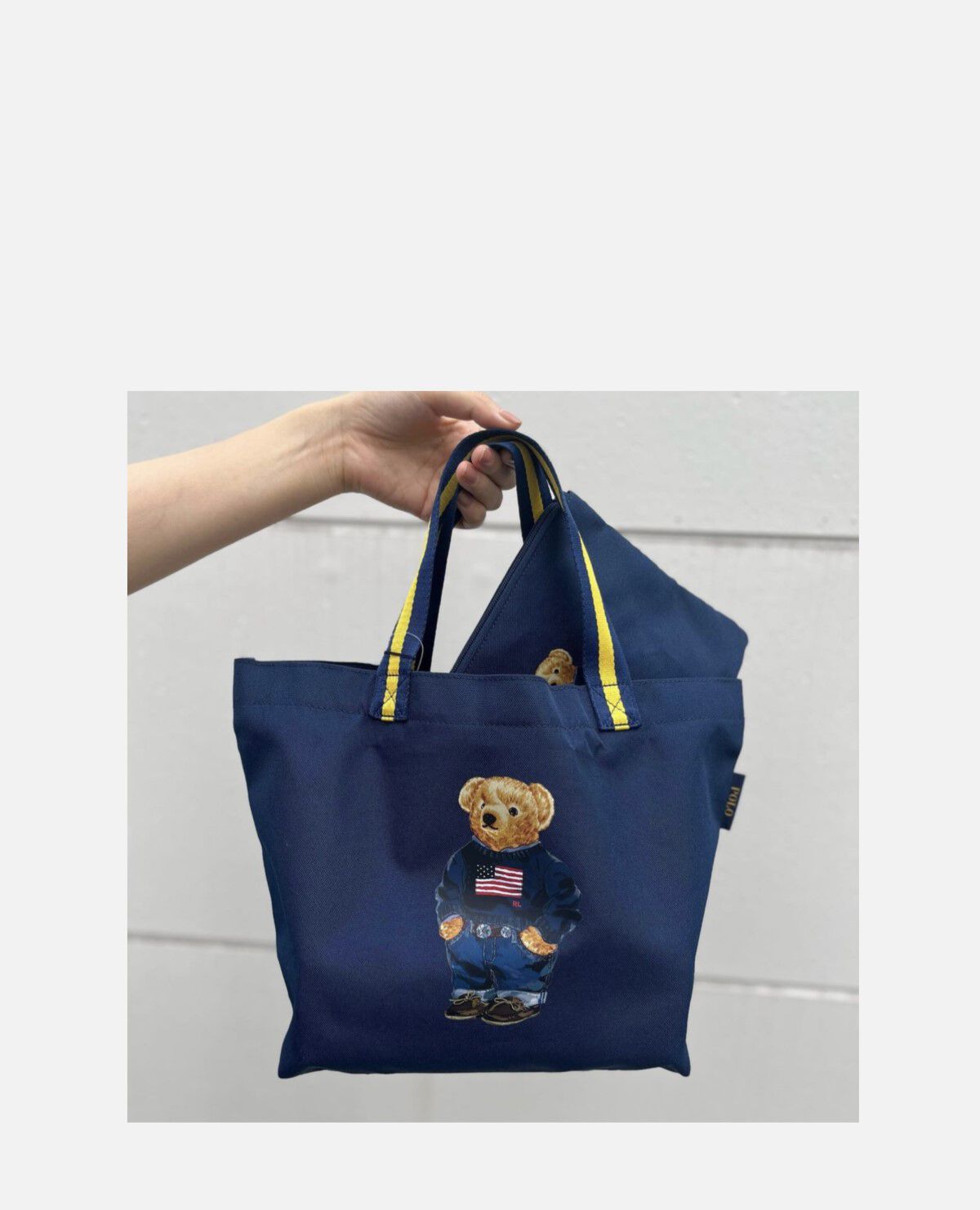 ポロ ベア 折りたたみ バッグ ネイビー｜ポロ ラルフ ローレン / POLO