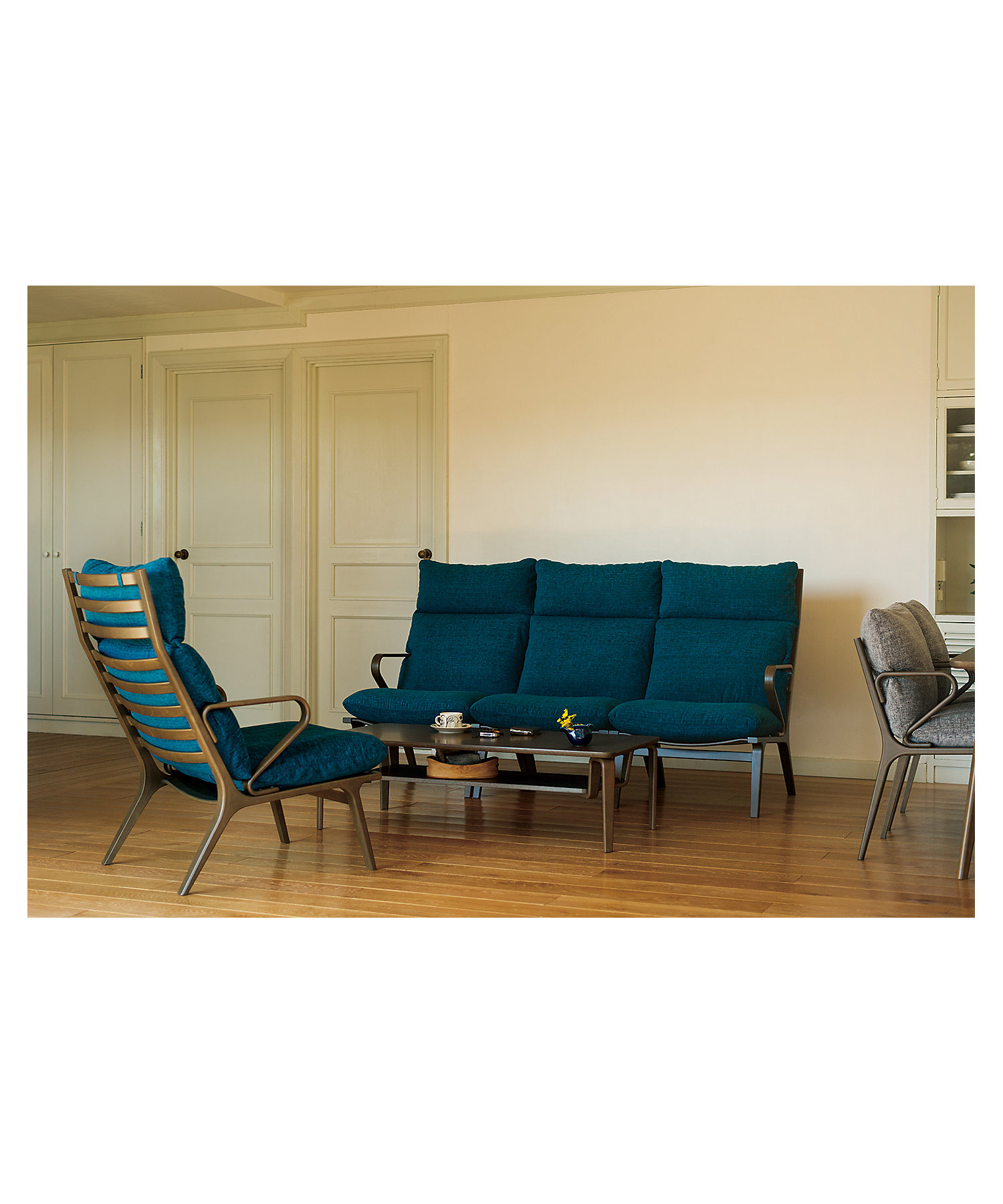 受注商品】イージーチェア DAN グレー T－3234WB－NT