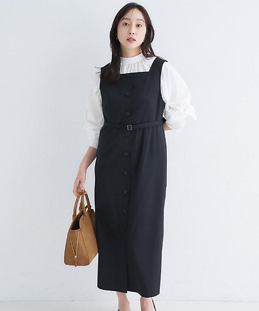 スクエアネックジャンパースカート（2002601669