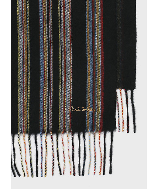 Signature Separated” カシミヤマフラー