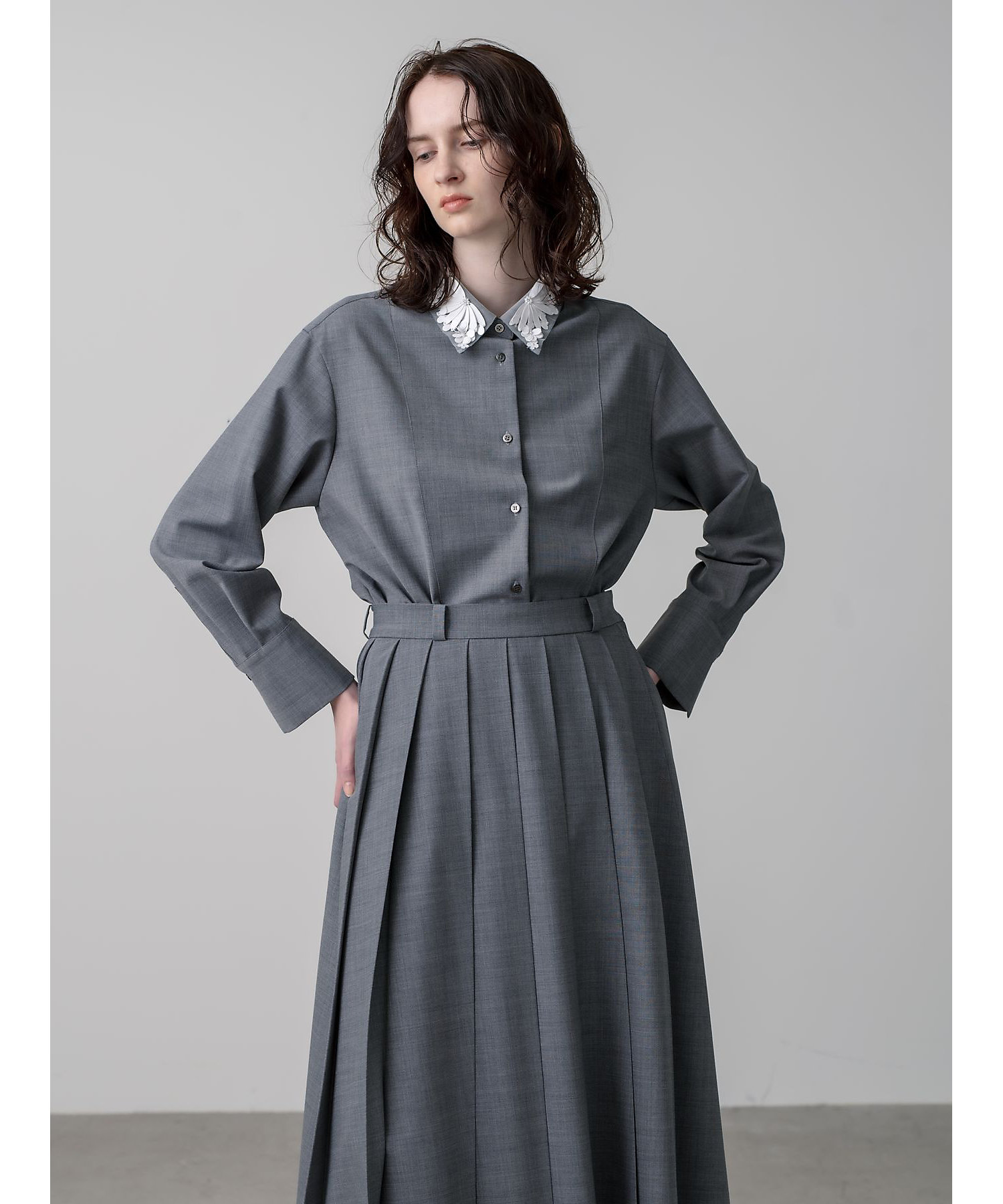 ブルームビジューカラー プリーツスカート | ebure (Women)/エブール