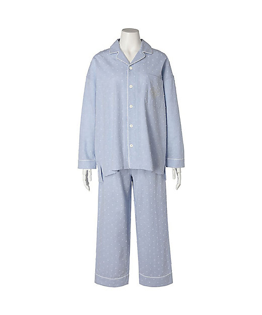 26ドビードットシャンブレー 長袖パジャマ KUDK521 | KID