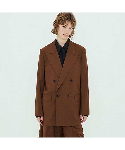 ピュアウールツイル ダブルブレストジャケット | TOMORROWLAND .B