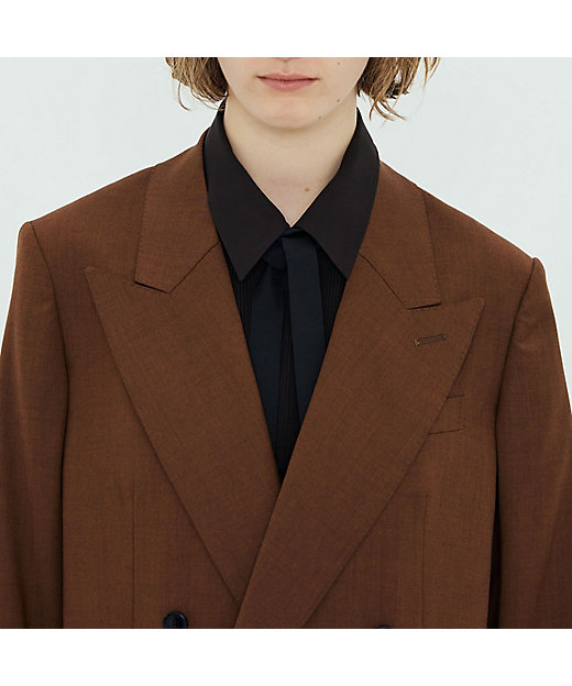 ピュアウールツイル ダブルブレストジャケット | TOMORROWLAND .B