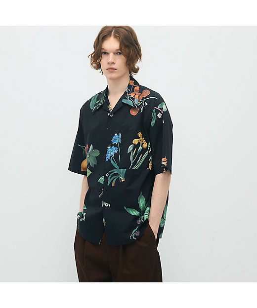 CABaN コットン Green Showerプリント ハーフスリーブ