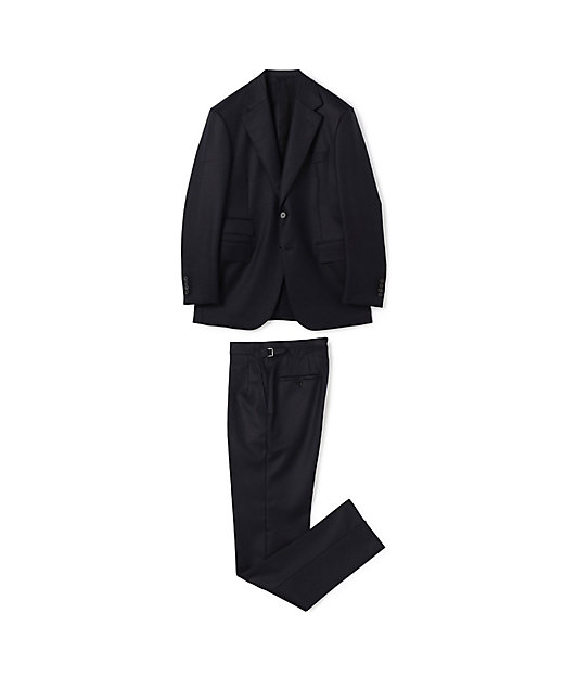 ウール シングルブレステッド2Bスーツ ISLAND FLEECE E
