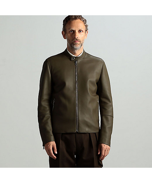 別注】DENIM×TOMORROWLAND ラムレザー シングル