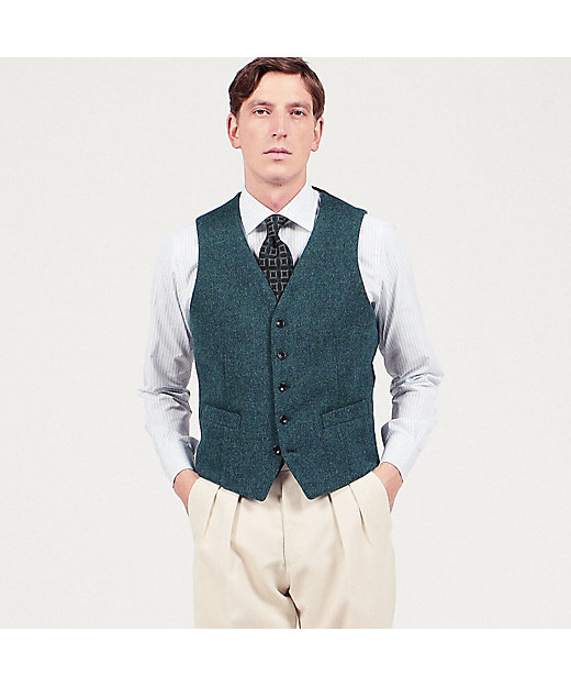 ウールツイード 5Bベスト Harris Tweed | TOMORROWLAND