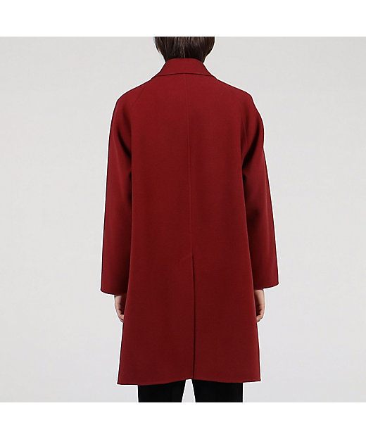 Super170'sウール リバーメルトン ステンカラーコート