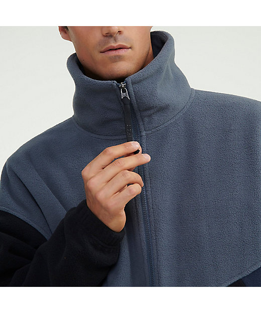 バイカラー ハーフジッププルオーバーフリースブルゾン | AIGLE