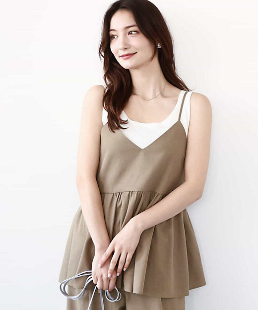 ドライリネンライクキャミソールビスチェ／洗える | MK MICHEL KLEIN