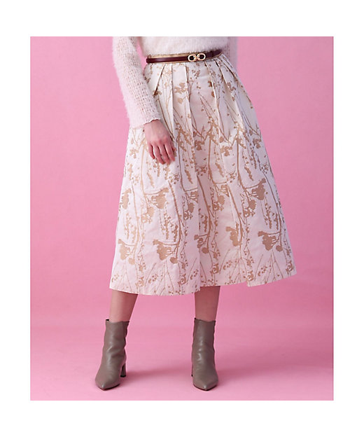 シルエットフラワージャガードタックスカート | ANAYI/アナイ | 三越