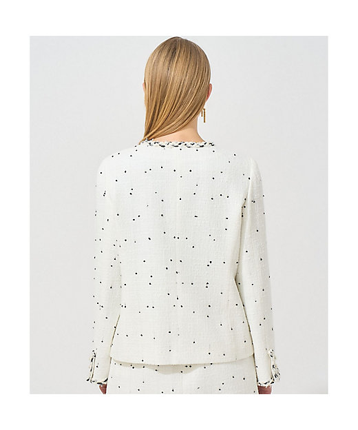 Eternal Line 2025】ミニドットツイードノーカラー