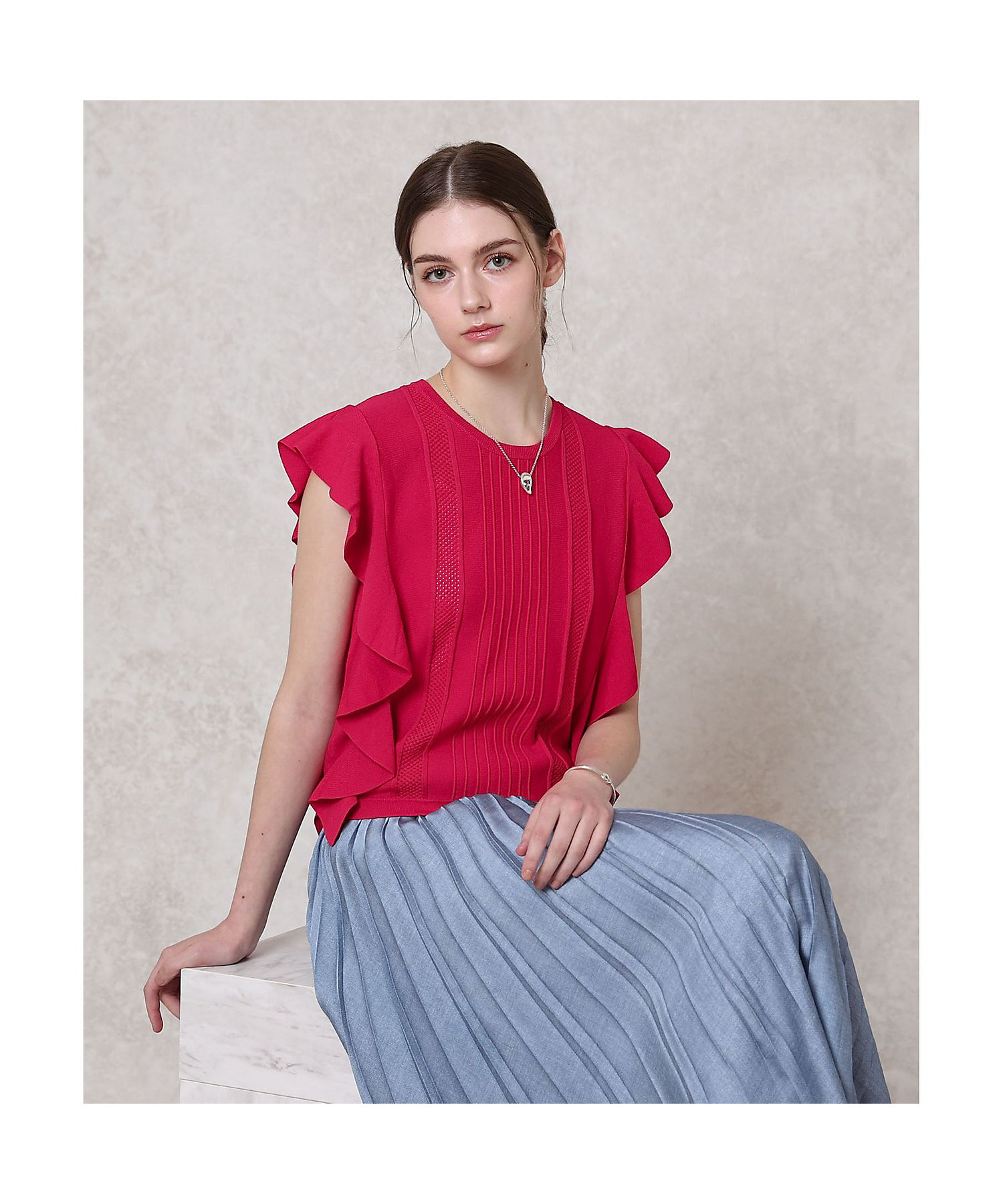 ビラテラールラッフル プルオーバー | ANAYI/アナイ | 三越伊勢丹