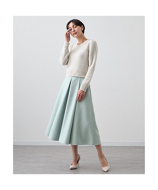 ブライトツイルタックフレア スカート | ANAYI/アナイ | 三越伊勢丹