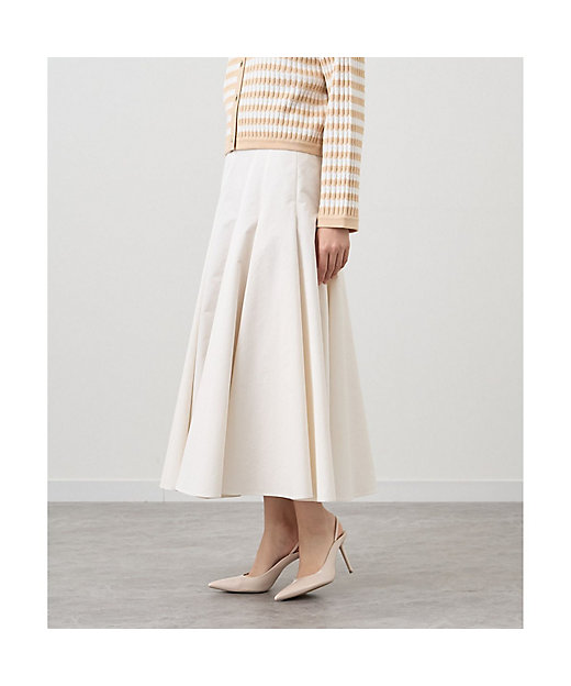 セットアップ対応商品】エコナットツイルイレギュラーフレア スカート