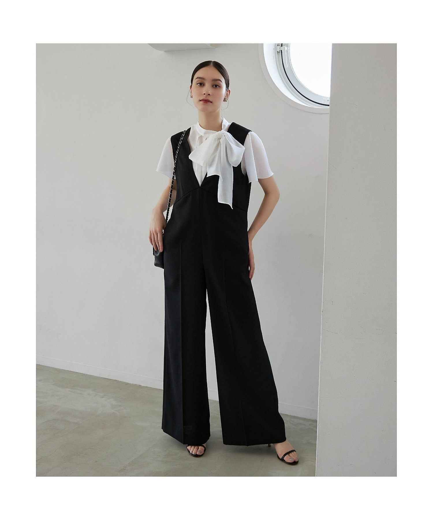 リネン調オックスVオールインワン | ANAYI/アナイ | 三越伊勢丹