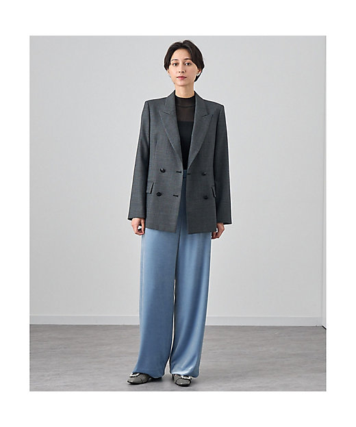 セットアップ対応商品】サキソニーストレッチダブルジャケット | ANAYI