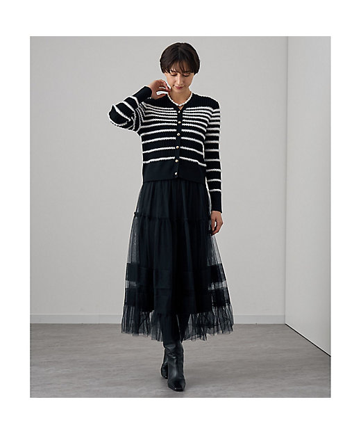 チュールティアードギャザー スカート | ANAYI/アナイ | 三越伊勢丹