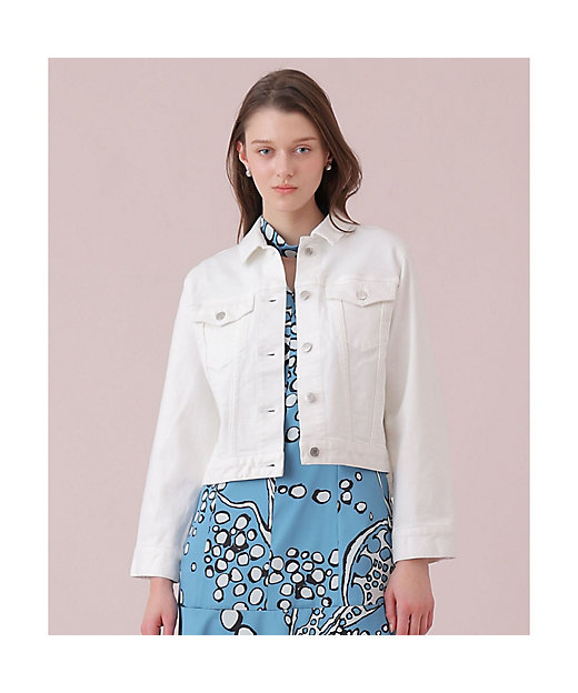 ストレッチデニムペプラム ジャケット | ANAYI/アナイ | 三越伊勢丹