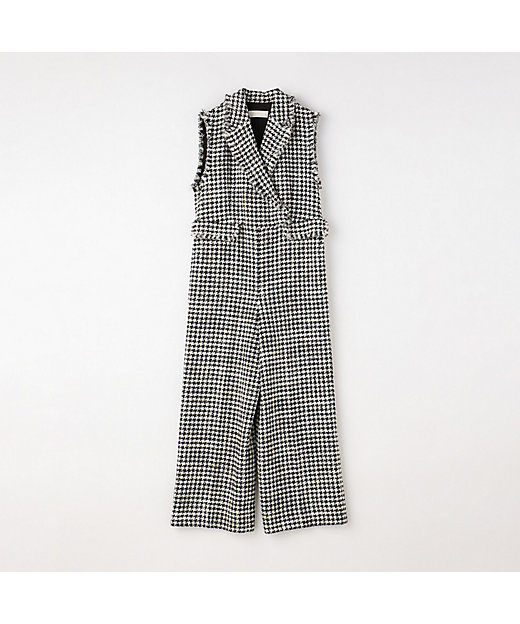 ハウンドトゥースツイード ジャンプスーツ | maison TOMORROWLAND