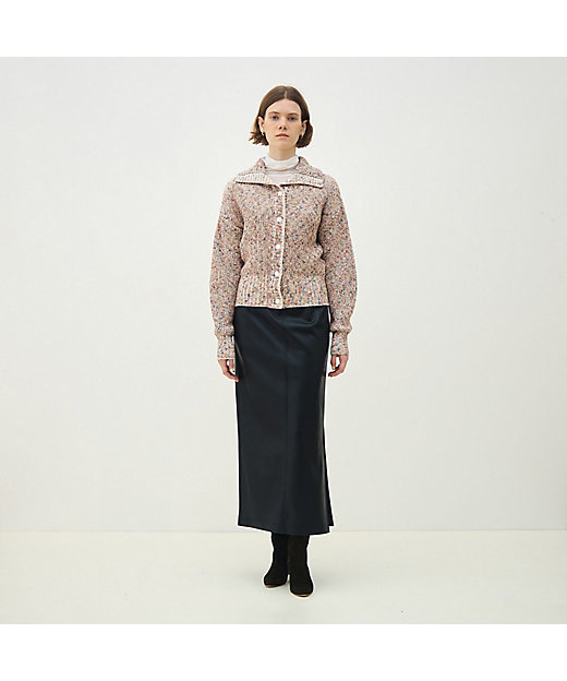 レザーライク Iラインスカート | maison TOMORROWLAND/メゾン