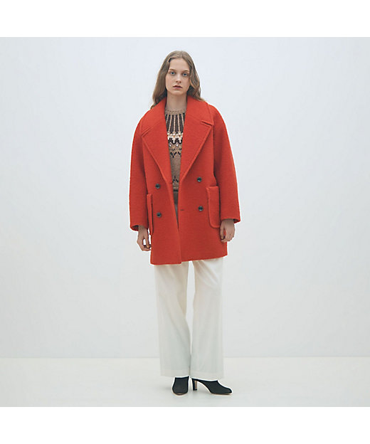 ブークレーボンディング ダブルブレストコート | maison TOMORROWLAND