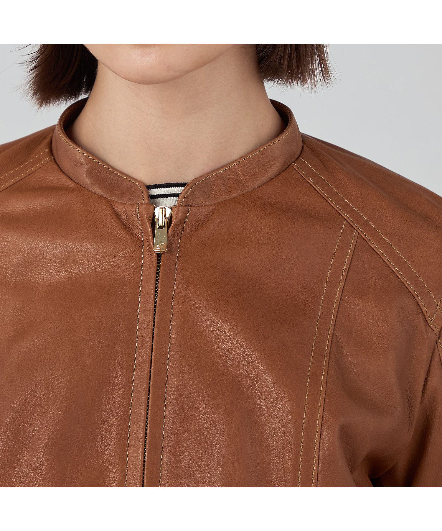 ラムレザー ジップアップブルゾン | maison TOMORROWLAND/メゾン