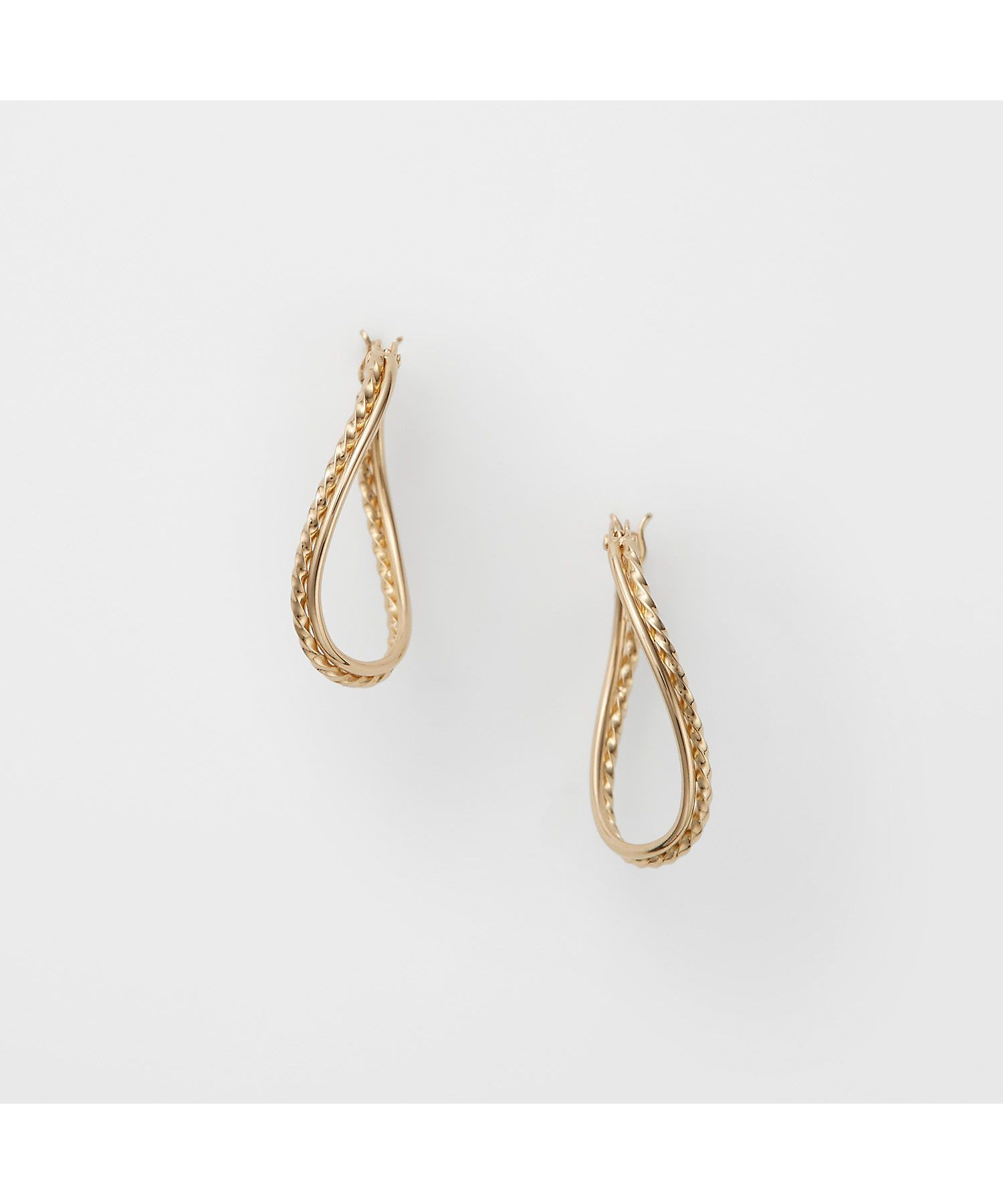 agete フープピアス 片耳/片方のみ agate アガット K10 フープピアス