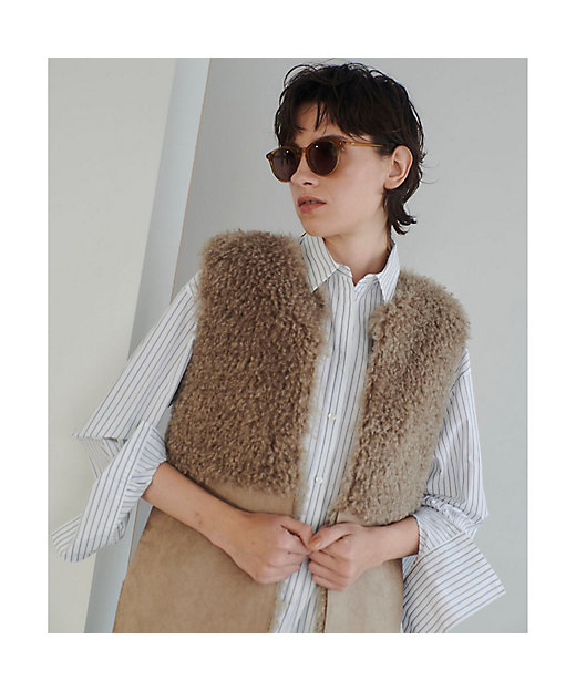 リバーシブルボアロングジレ | allureville (Women)/アルアバイル