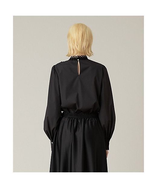 LOULOU WILLOUGHBY】レーストリムブラウス