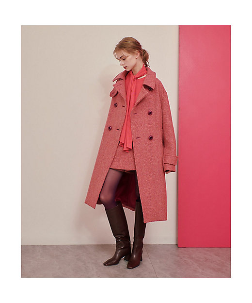 LOULOU WILLOUGHBY】MAGEE ヘリンボンコート