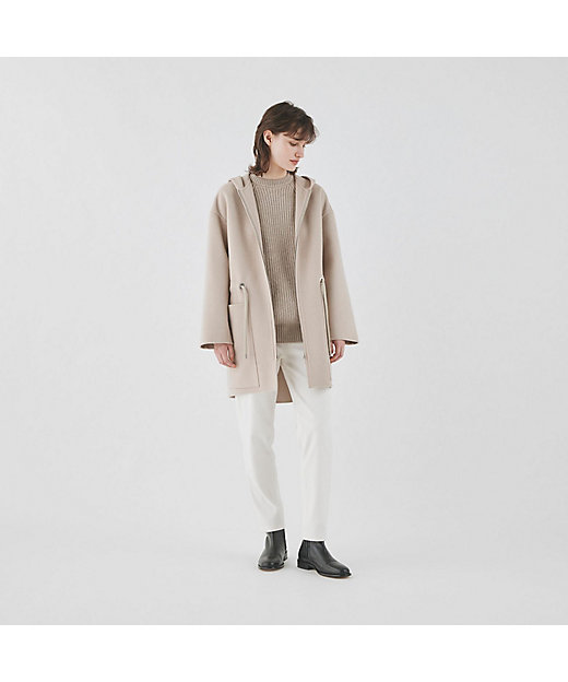 ダブルフェイス フーデットコート | GALERIE VIE (Women)/ギャルリー