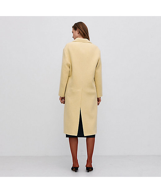 オートミールダブルフェイス リバーロングコート | maison