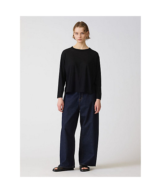 mizuiro ind ハイウエストワイドデニム | mizuiro ind