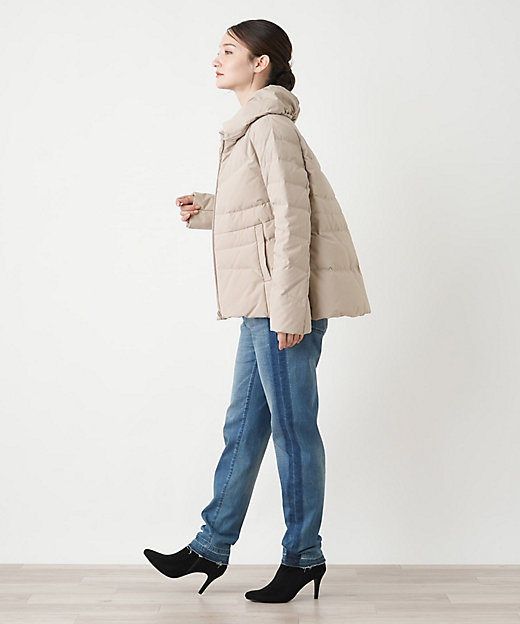 ショールカラーダウンコート【Leilian WHITE LABEL