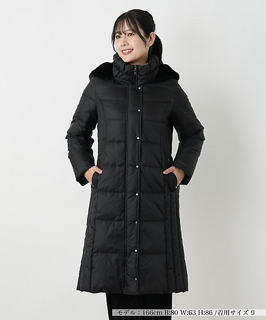 フーデッドダウンコート【Leilian WHITE LABEL