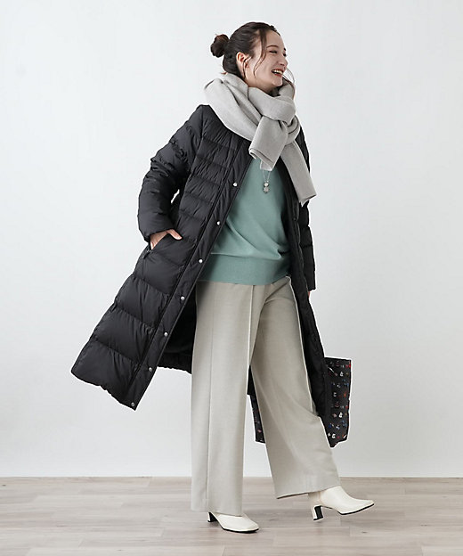 スタンドカラーダウンコート【Leilian WHITE LABEL