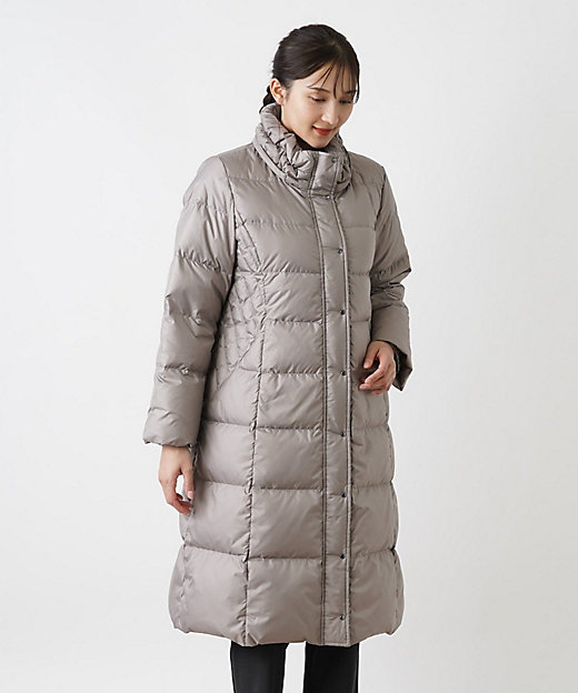 店舗人気】ロング丈ダウンコート【Leilian WHITE