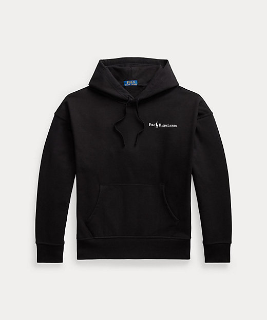 リラックスド フィット ロゴ フリース フーディ