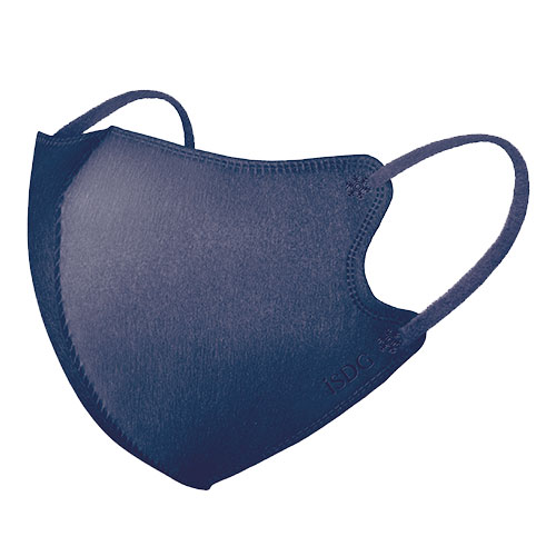 立体型スパンレース不織布カラーマスク（ネイビー）30枚入 | ISDG 医食