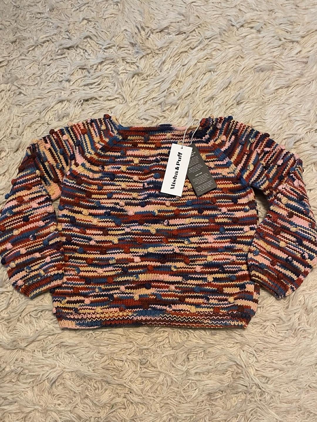 Misha & Puff - Popcorn space dye cotton sweater - Lucky Sweater